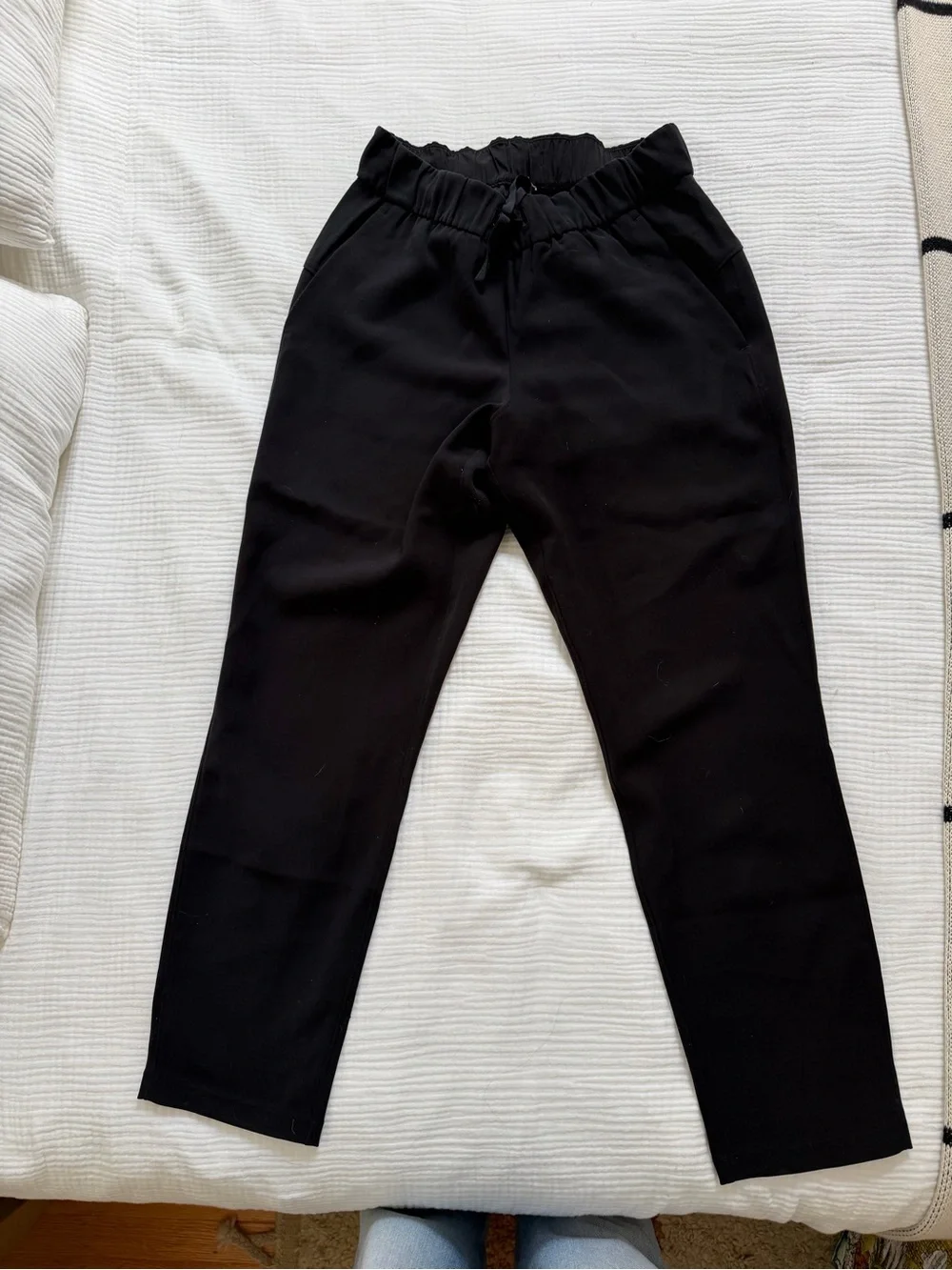 Lululemon athletica Black Straight Leg Travel Pants